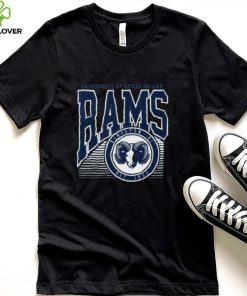 Rhode Island Rams Navy Offset Circle T Shirt