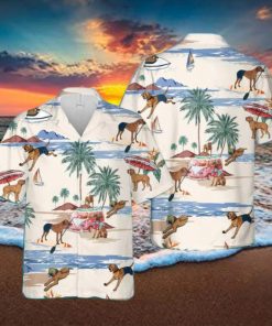 Rhodesian Ridgeback Summer Beach Hawaiian Shirt