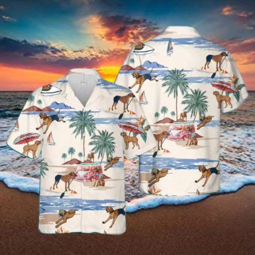 Rhodesian Ridgeback Summer Beach Hawaiian Shirt