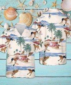 Rhodesian Ridgeback Summer Beach Hawaiian Shirt