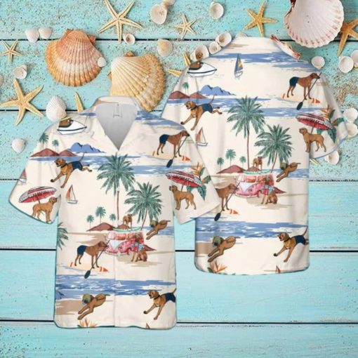 Rhodesian Ridgeback Summer Beach Hawaiian Shirt