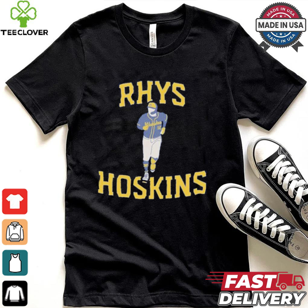 Rhys Hoskins Milwaukee Brewers baseball T shirt Rhys Hoskins Milwaukee Brewers baseball T shirt