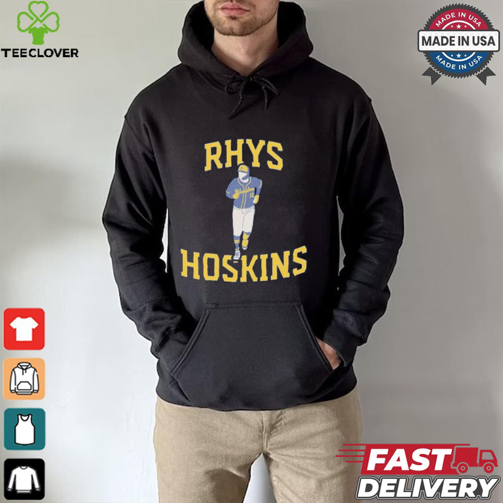 Rhys Hoskins Milwaukee Brewers baseball T shirt Rhys Hoskins Milwaukee Brewers baseball T shirt