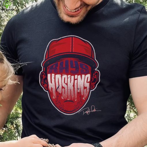 Rhys Hoskins Philadelphia Phillies Player Silhouette Signature Shirt