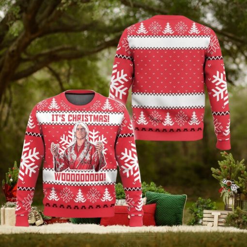 Ric Flair It’s Christmas Woooo Ugly Sweater Gift Christmas For Men And Women