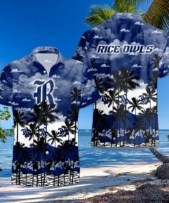 Rice Owls Palms Tree Hawaiian Shirt