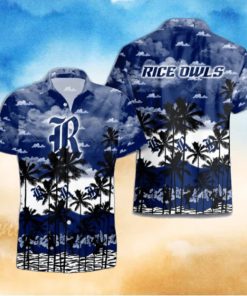 Rice Owls Palms Tree Hawaiian Shirt