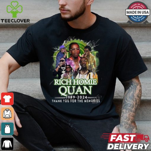 Rich Homie Quan 1989 2024 Thank You For The Memories T Shirt