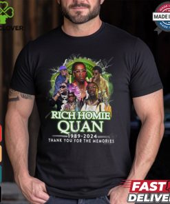 Rich Homie Quan 1989 2024 Thank You For The Memories T Shirt