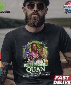 Rich Homie Quan 1989 2024 Thank You For The Memories T Shirt