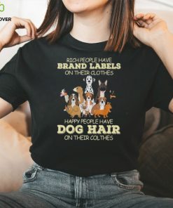 Rich People Have Brand Labels On Their Clothes Funny Dog Classic T Shirt