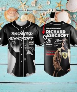 Richard Ashcroft The Homecoming Show At Robin Park Custom Baseball Jersey