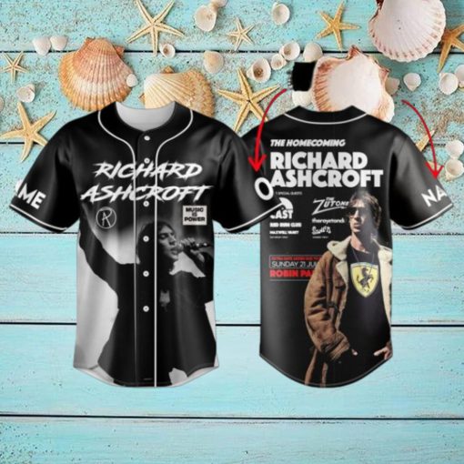 Richard Ashcroft The Homecoming Show At Robin Park Custom Baseball Jersey