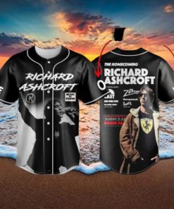 Richard Ashcroft The Homecoming Show At Robin Park Custom Baseball Jersey