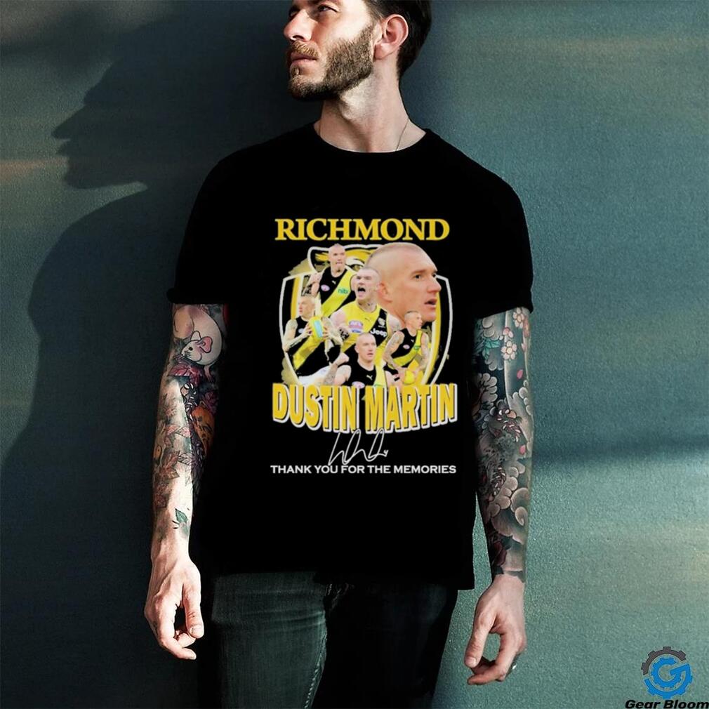 Richmond Dustin Martin Thank You For The Memories T Shirt Richmond Dustin Martin Thank You For The Memories T Shirt