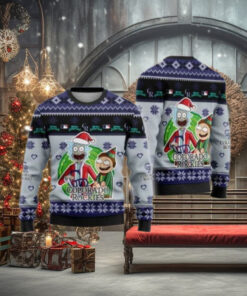 Rick And Morty Christmas Colorado Rockies Ugly Sweater