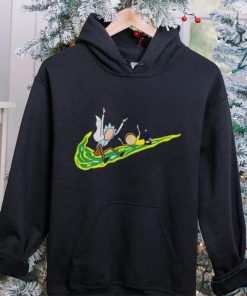 Rick And Morty Funny Nike Logo Shirt