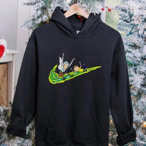 Rick And Morty Funny Nike Logo Shirt