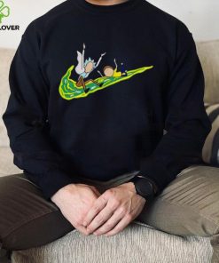 Rick And Morty Funny Nike Logo Shirt