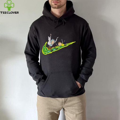 Rick And Morty Funny Nike Logo Shirt