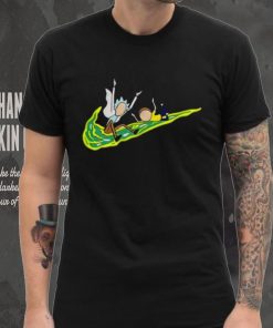 Rick And Morty Funny Nike Logo Shirt