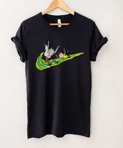 Rick And Morty Funny Nike Logo Shirt