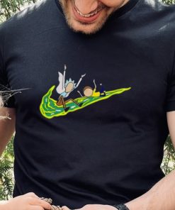 Rick And Morty Funny Nike Logo Shirt