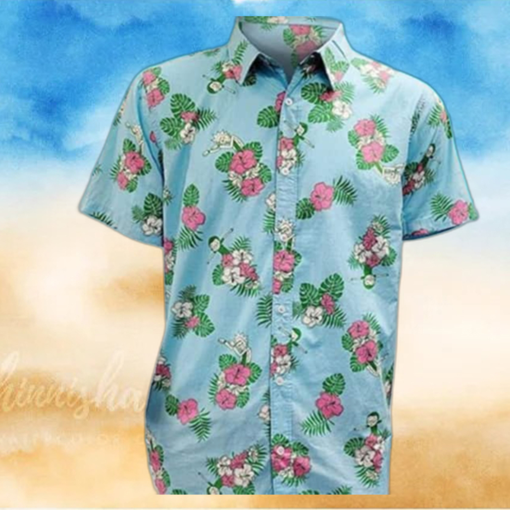 Rick And Morty Hawaiian Shirt Tropical Palm Leaves Gift For Beach Holiday Rick And Morty Hawaiian Shirt Tropical Palm Leaves Gift For Beach Holiday