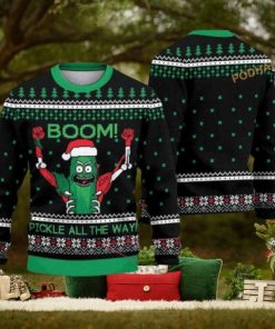Rick And Morty Pickle Ugly Christmas Sweater, Cute Ugly Christmas Sweater