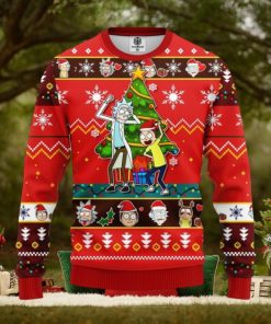 Rick And Morty Red Ugly Christmas Sweater