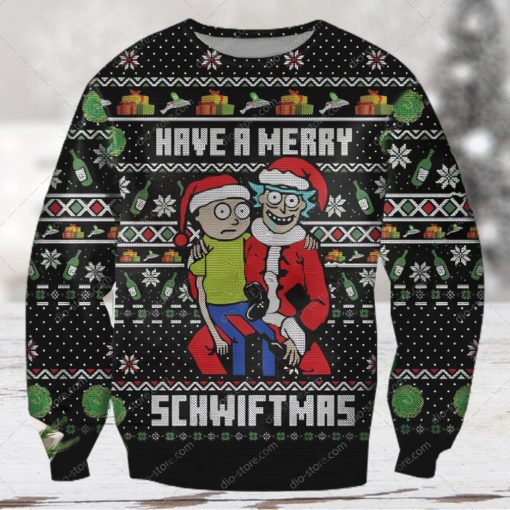 Rick And Morty Schwiftmas Ugly Christmas Sweater 3D Shirt