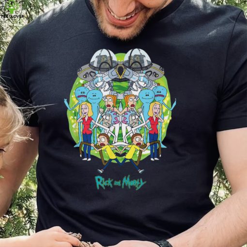 Rick And Morty Shirt Mirrored Cast