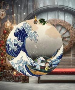 Rick And Morty The Great Wave Japan Perfect Gift For Holiday Ornament