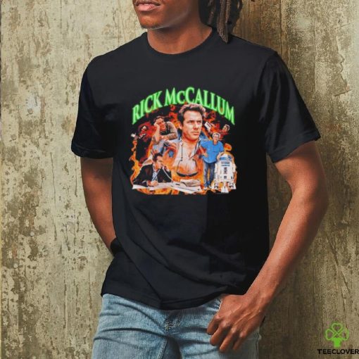 Rick McCallum fire graphic shirt