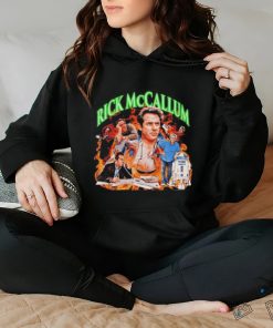 Rick McCallum fire graphic shirt