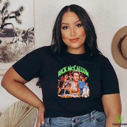 Rick McCallum fire graphic shirt