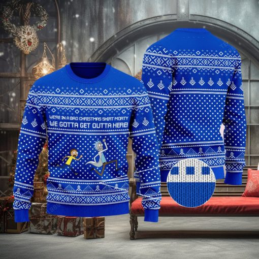 Rick & Morty Knitted Christmas Sweater For Men And Women