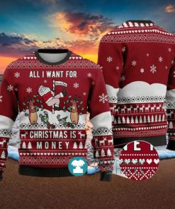 Rick Naughty Santa Ugly Christmas Sweater Cardinal Red