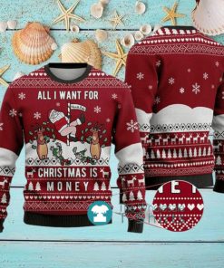 Rick Naughty Santa Ugly Christmas Sweater Cardinal Red