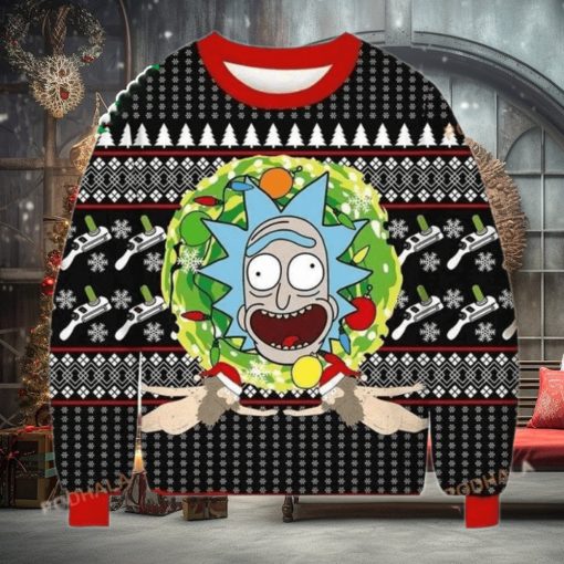 Rick Sanchez All Over Printed Funny Ugly Christmas Sweater