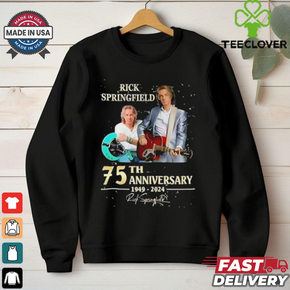 Rick Springfield 75th anniversary 1949 2024 shirt Rick Springfield 75th anniversary 1949 2024 shirt