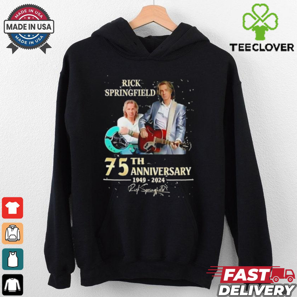 Rick Springfield 75th anniversary 1949 2024 shirt Rick Springfield 75th anniversary 1949 2024 shirt