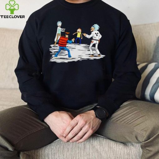 Rick and Marty Spider man meme shirt