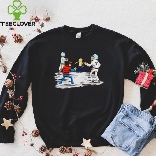 Rick and Marty Spider man meme shirt