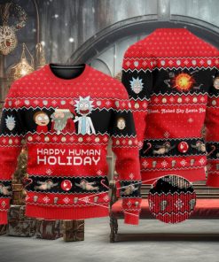 Rick and Morty 3D All Over Printed Ugly Christmas Sweater Christmas Gift For Family