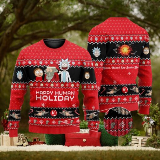 Rick and Morty 3D All Over Printed Ugly Christmas Sweater Christmas Gift For Family