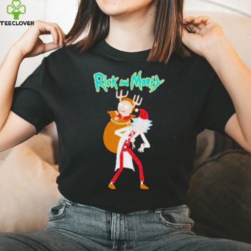 Rick and Morty Santa reindeer Christmas shirt