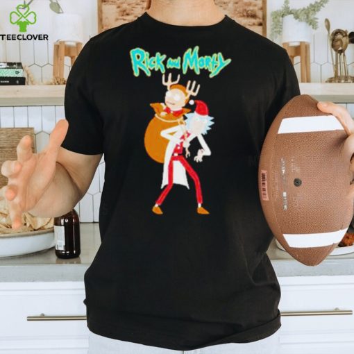 Rick and Morty Santa reindeer Christmas shirt