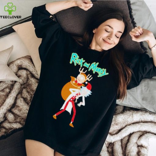 Rick and Morty Santa reindeer Christmas shirt