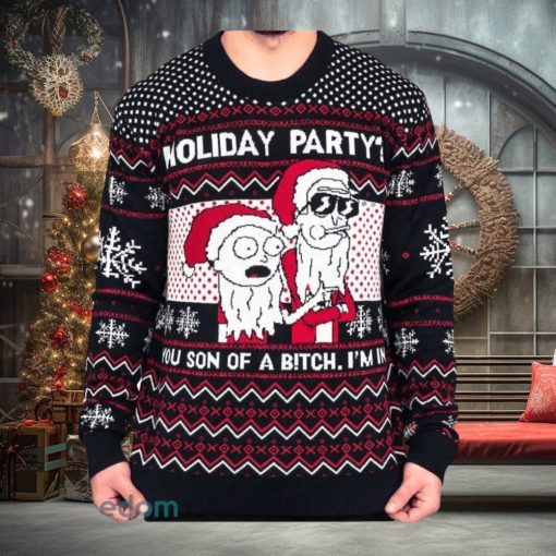 Rick and Morty Son Christmas Northern Knitted 3D Sweater For Thanksgiving